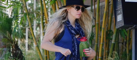 Fergie dando un paseo familiar en Los Ángeles