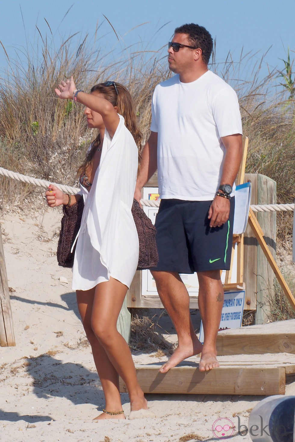 Ronaldo y Paula Morais en las playas de Formentera