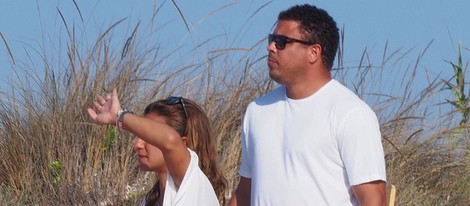 Ronaldo y Paula Morais en las playas de Formentera
