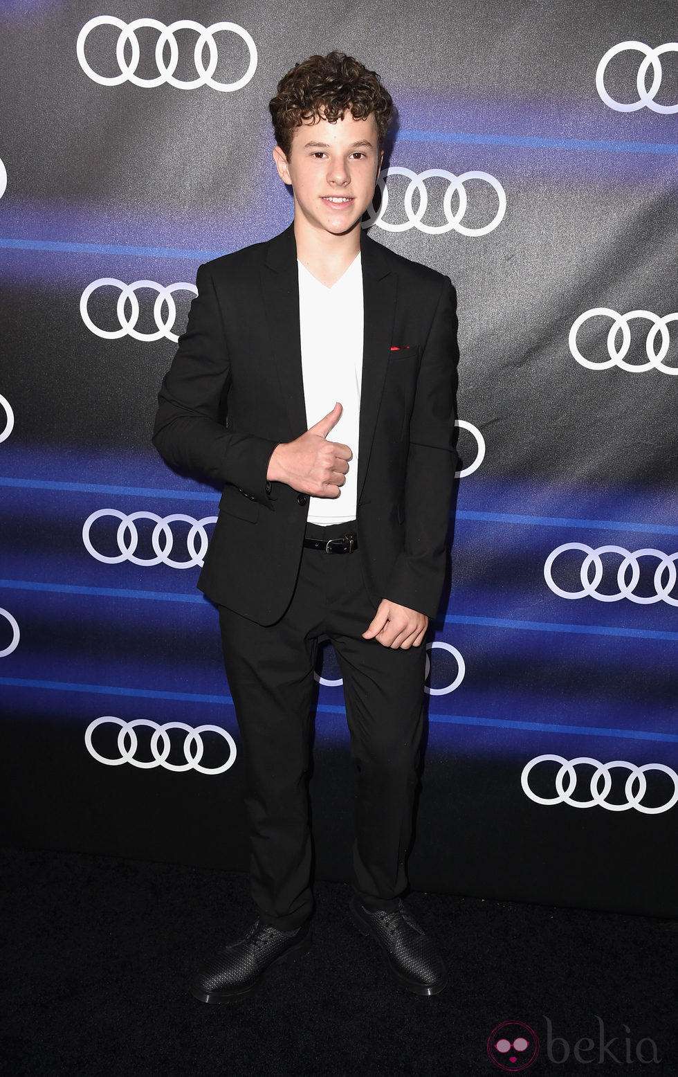 Nolan Gould en una fiesta previa a la entrega de los Premios Emmy 2014