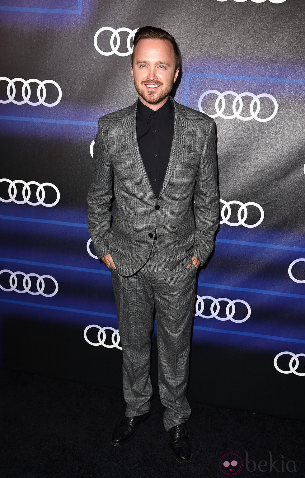Aaron Paul en una fiesta previa a la entrega de los Premios Emmy 2014