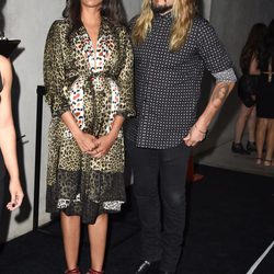 Zoe Saldana y Marco Perego en una fiesta previa a la entrega de los Premios Emmy 2014