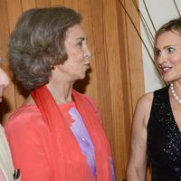 La Reina Sofía charlando con Ainhoa Arteta tras su recital en Mallorca