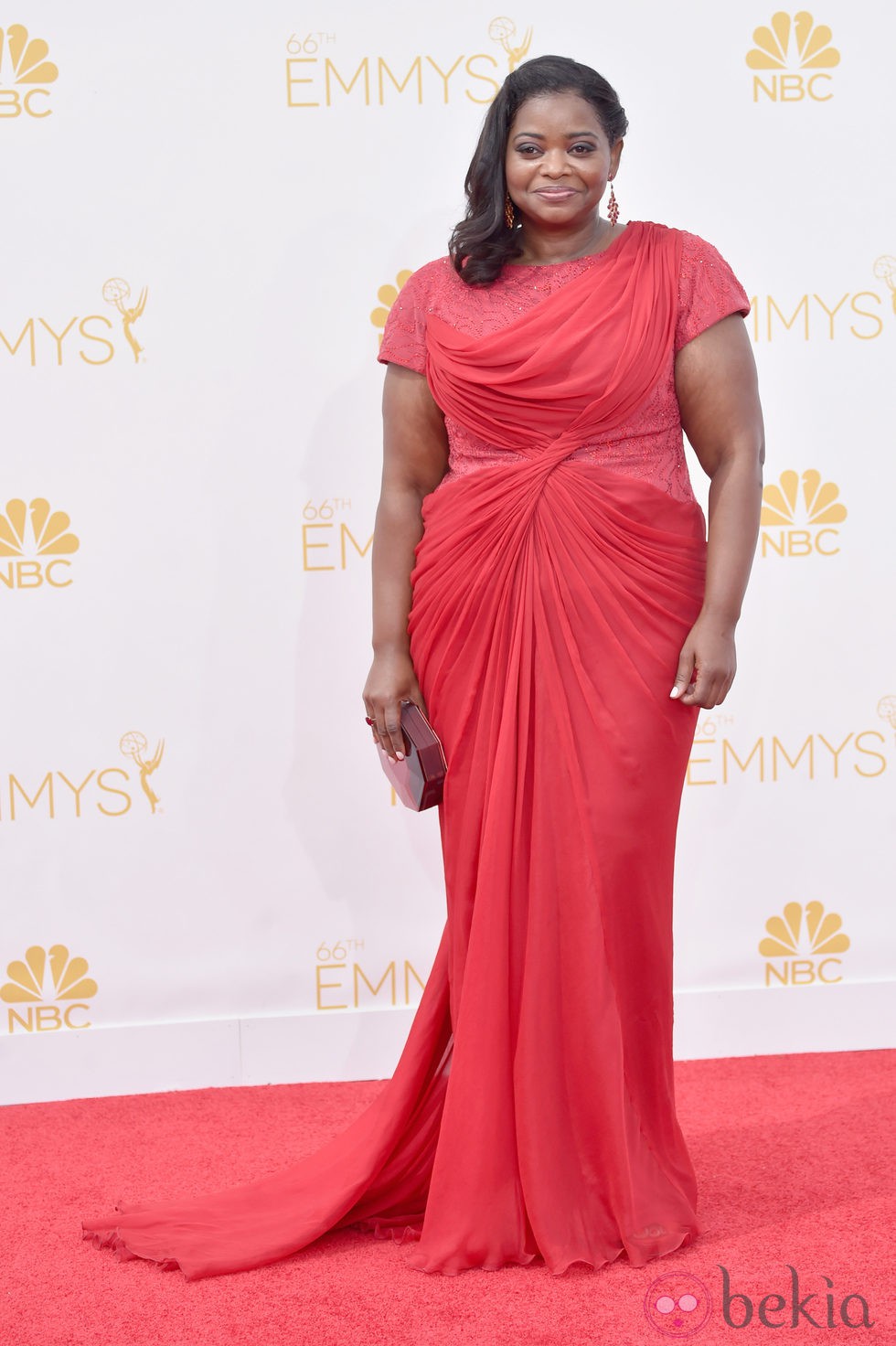 Octavia Spencer en la red carpet de los Emmys 2014