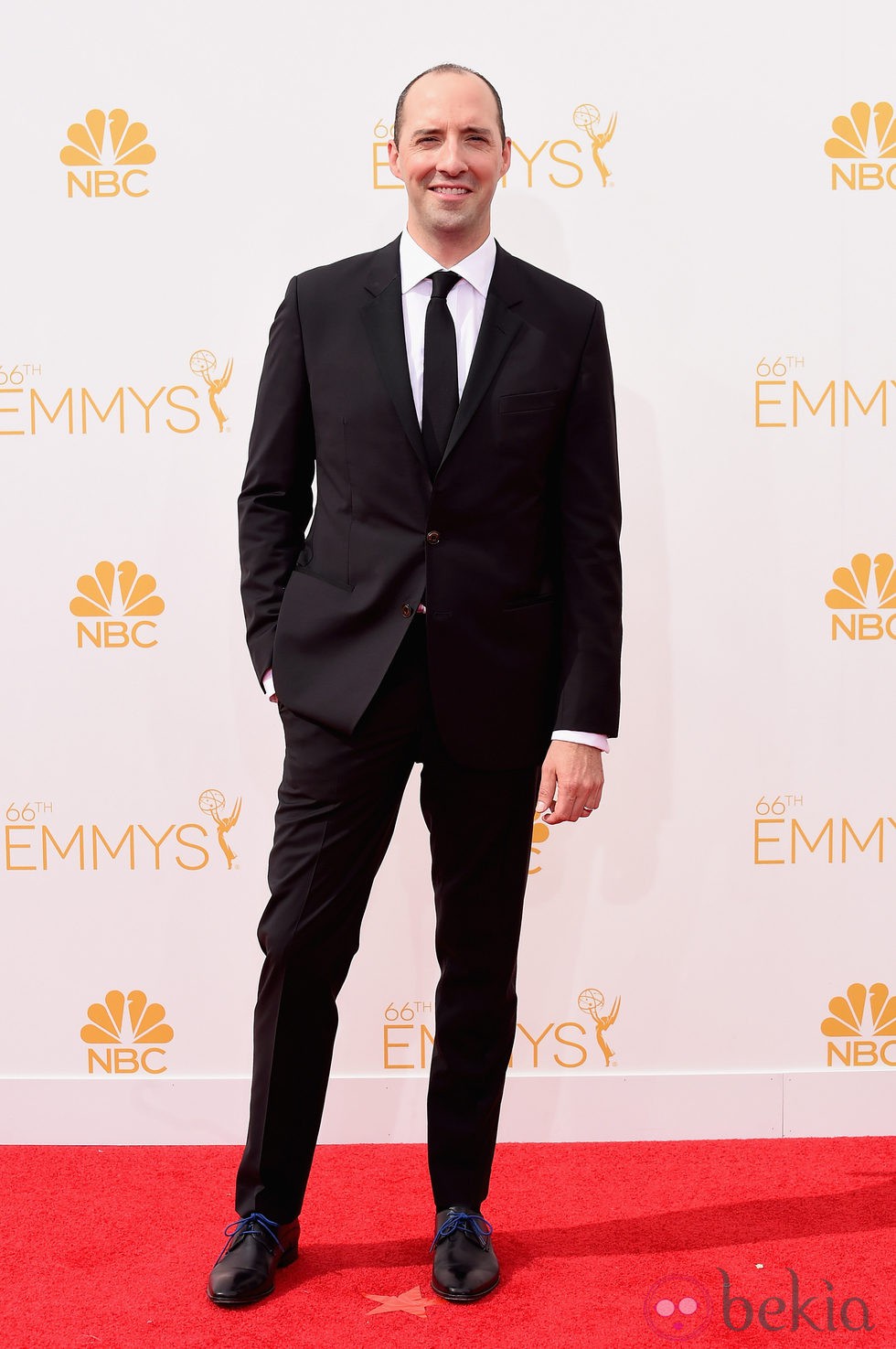Tony Hale en la alfombra roja de los Emmy 2014