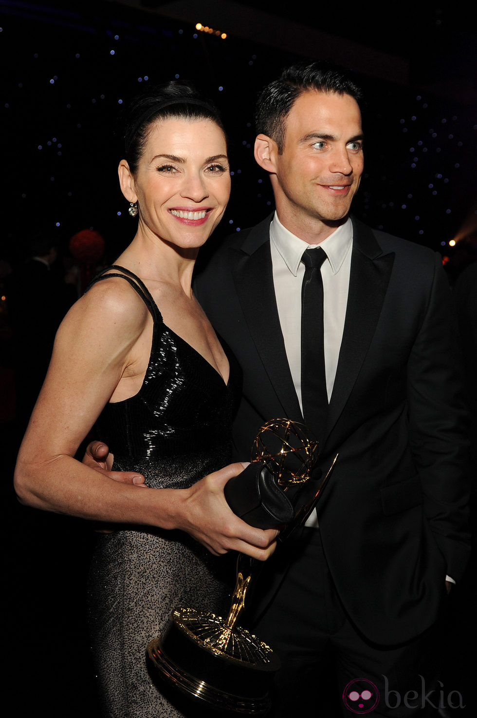 Julianna Margulies y Keith Lieberthal en los Premios Emmy 2014