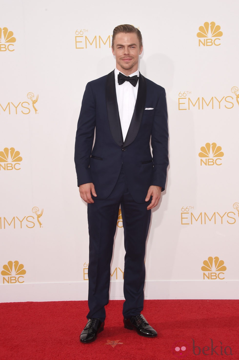 Derek Hough en la alfombra roja de los Premios Emmy 2014