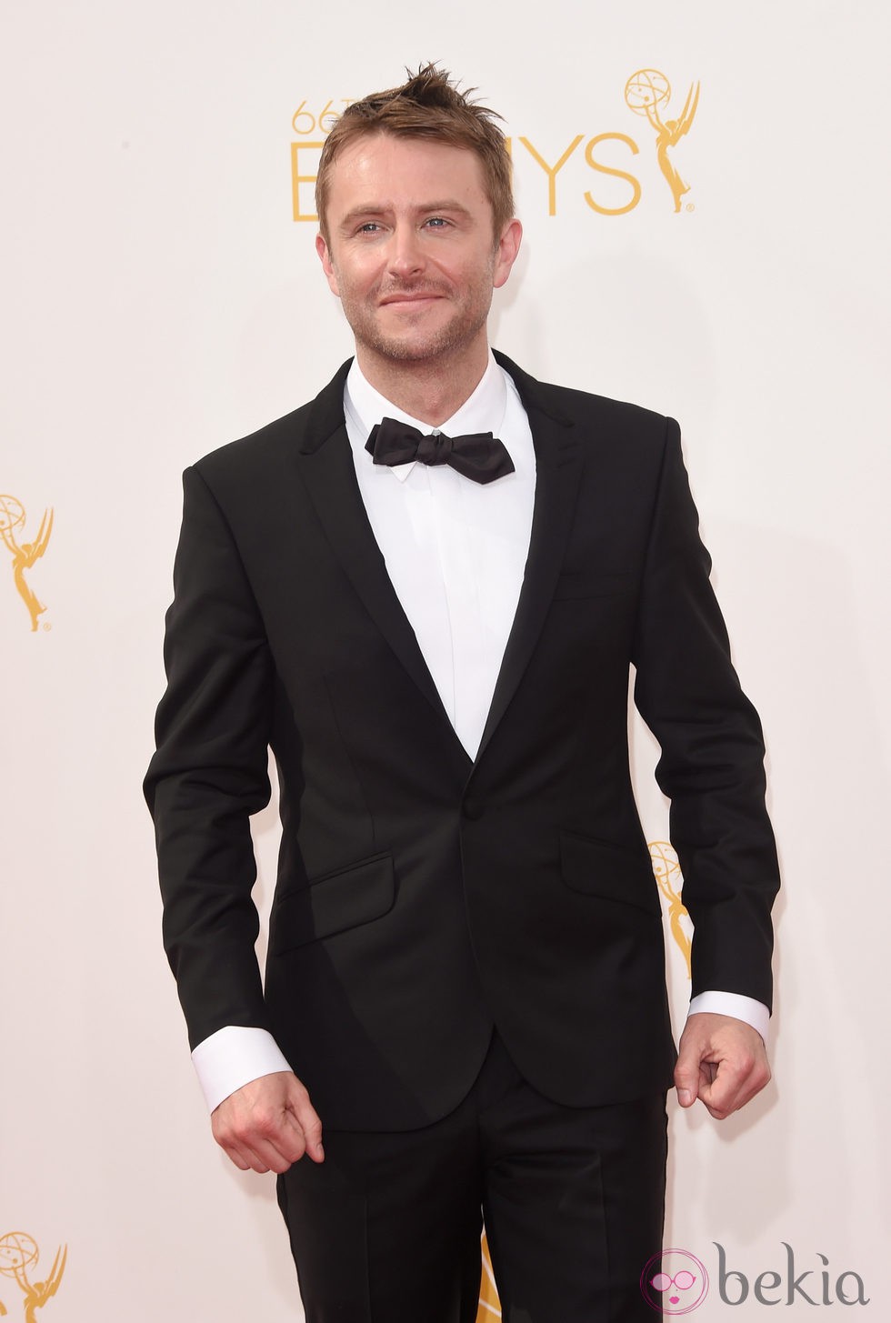 Chris Hardwick en la alfombra roja de los Premios Emmy 2014