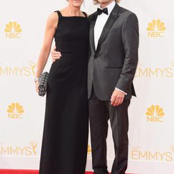 Felicity Huffman y William H. Macy en la alfombra roja de los Premios Emmy 2014