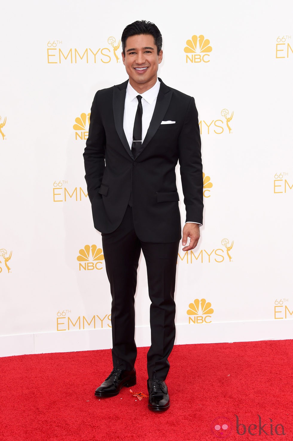 Mario Lopez en la alfombra roja de los Premios Emmy 2014