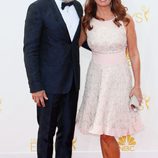 Mark Burnett y Roma Downey en la alfombra roja de los Premios Emmy 2014