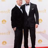 Ryan Murphy y David Miller en la alfombra roja de los Premios Emmy 2014