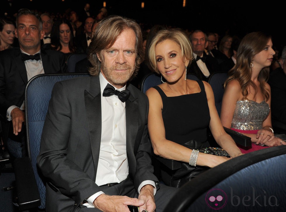 William H. Macy y Felicity Huffman en la gala de los Premios Emmy 2014
