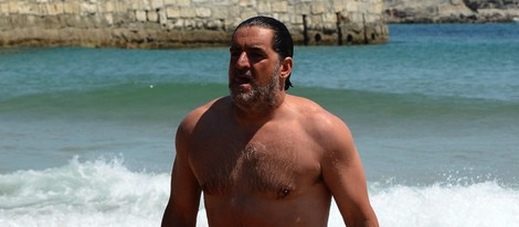 José Campos disfrutando de una jornada de playa en Santander