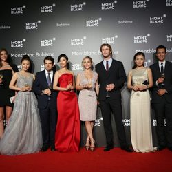 Elsa Pataky y Chris Hemsworth con los invitados de Montblanc en Shanghai