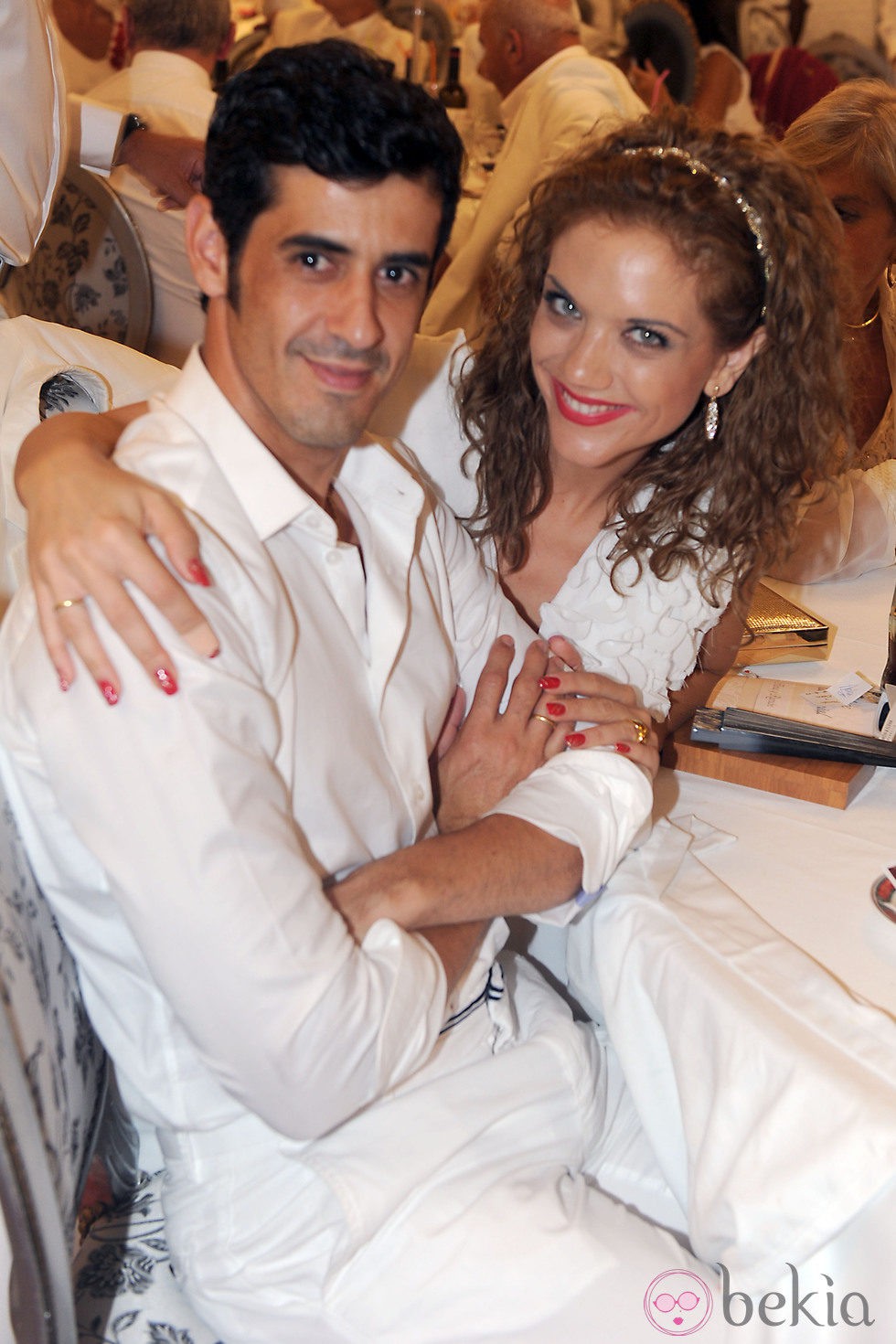 Víctor Janeiro y Beatriz Trapote en la boda de Ramón Mesa y Elena Ducu