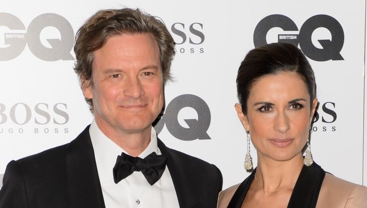 Colin Firth y Livia Giuggioli en los Premios GQ Hombres del Año 2014