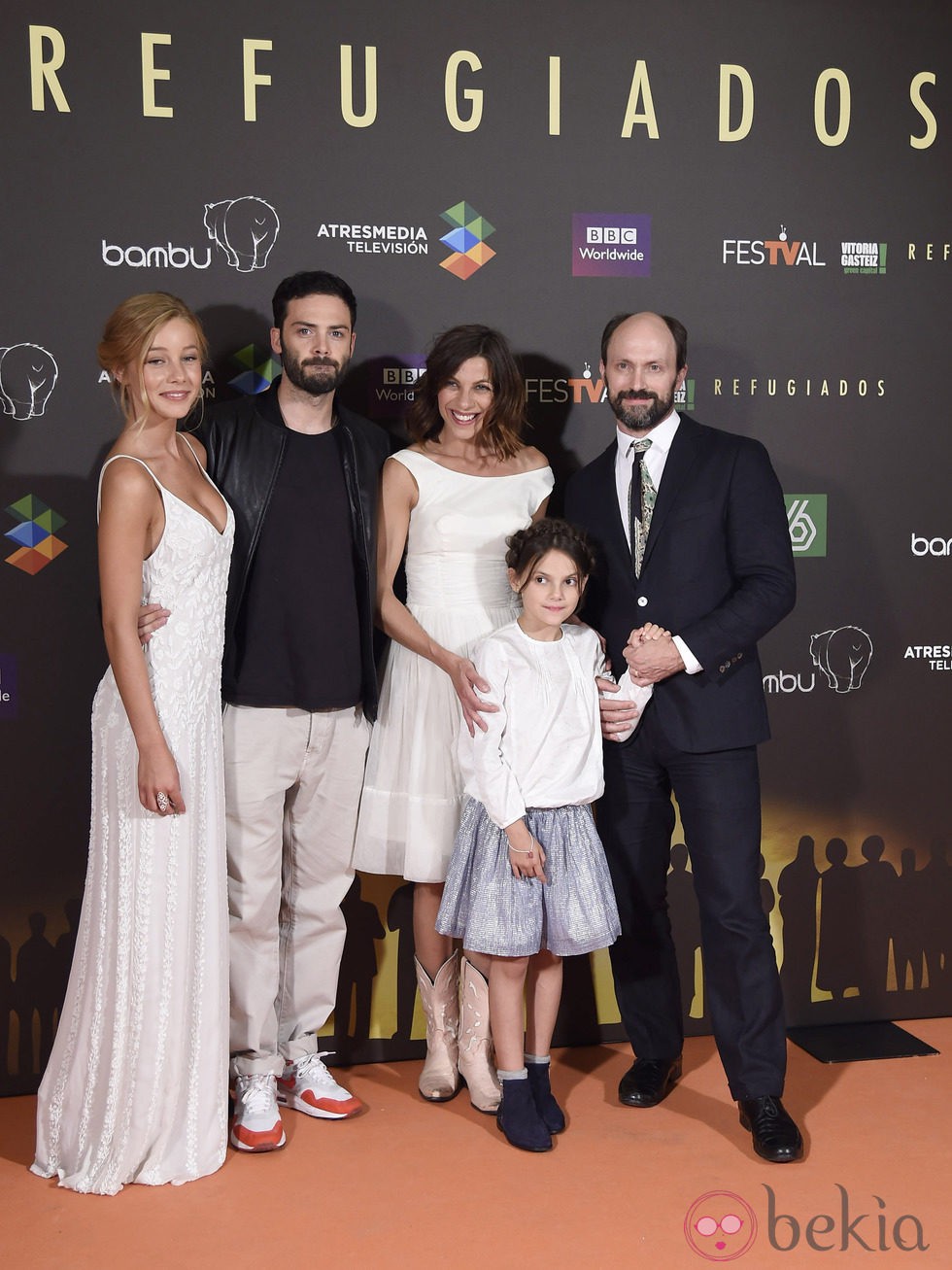 Charlotte Vega, David Leon, Natalia Tena y Will Keen en el estreno de 'Refugiados' en el FesTVal 2014