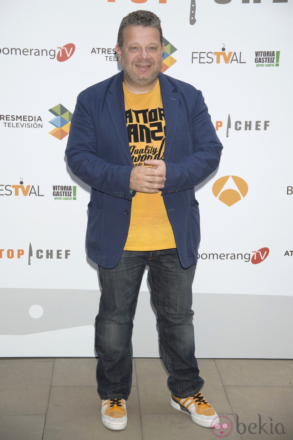 Alberto Chicote en la presentación de 'Top Chef 2' en el FesTVal de Vitoria 2014