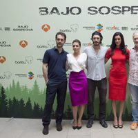 Pedro Alonso, Alicia Borrachero, Yon González, Blanca Romero y Lluis Homar presentan 'Bajo Sospecha' en el FesTVal de Vitoria 2014