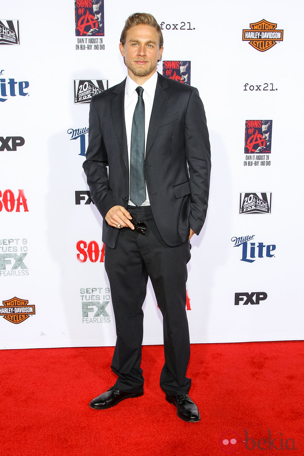 Charlie Hunnam en la presentación de la séptima temporada de 'Hijo de la Anarquía'