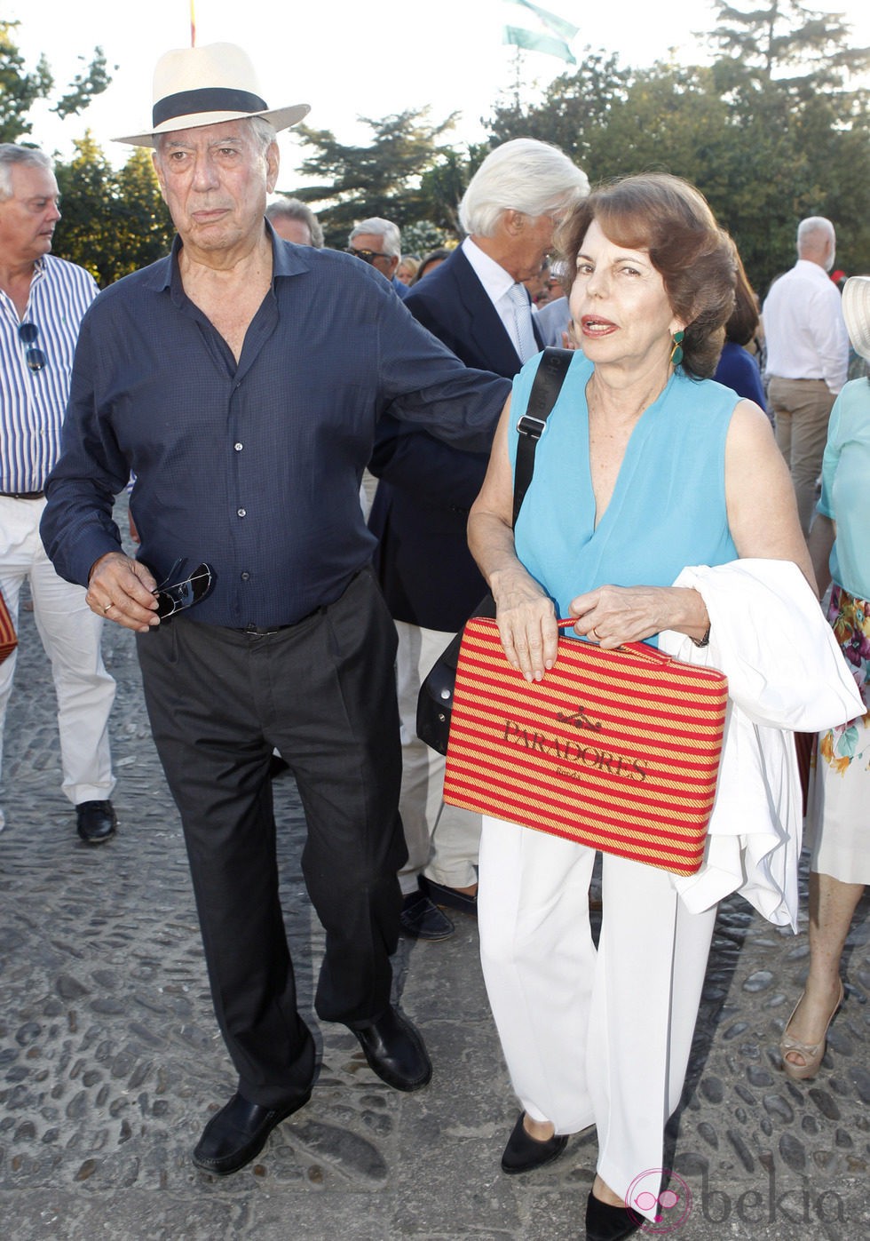Mario Vargas Llosa y Patricia Llosa en la Corrida Goyesca 2014