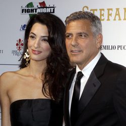 George Clooney y Amal Alamuddin en Florencia