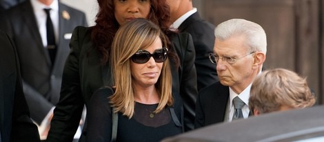 Melissa Rivers en el funeral de Joan Rivers