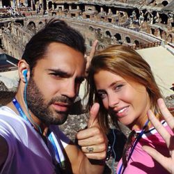 Elisabeth Reyes y Sergio Sánchez en el Coliseo de Roma