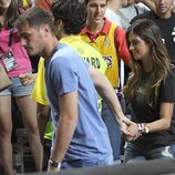 Iker Casillas y Sara Carbonero en el partido del Mundial de Baloncesto 2014 Francia-España