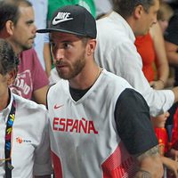 Sergio Ramos en el partido del Mundial de Baloncesto 2014 Francia-España