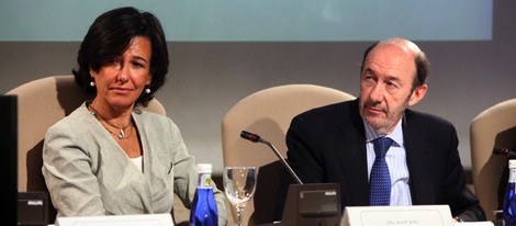 Ana Patricia Botín y Alfredo Pérez Rubalcaba