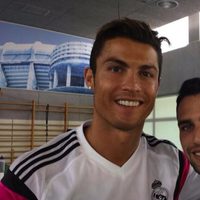 Jesús Castro con Cristiano Ronaldo
