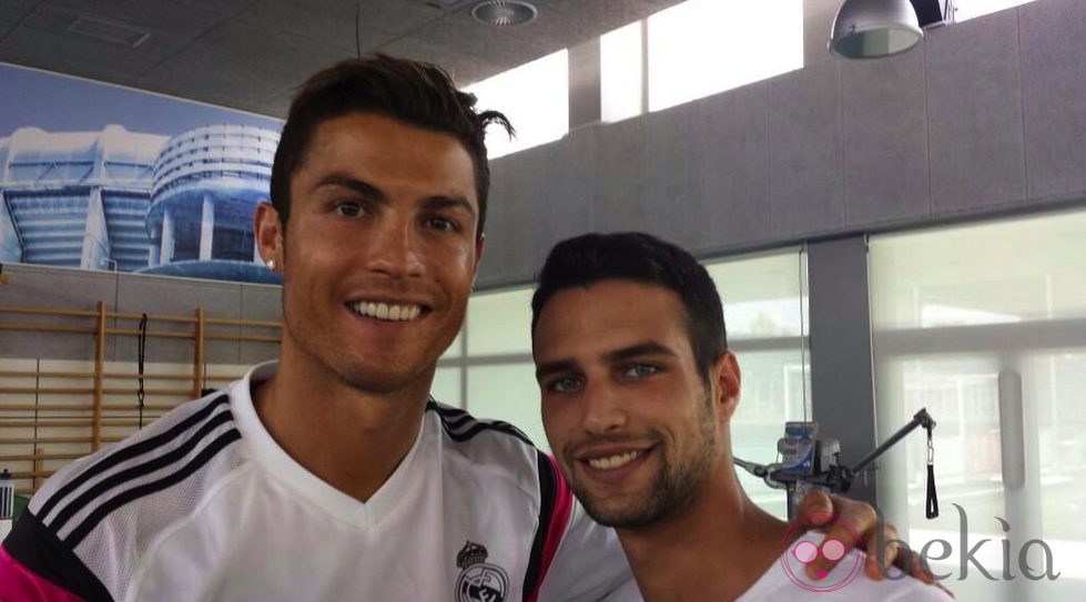 Jesús Castro con Cristiano Ronaldo
