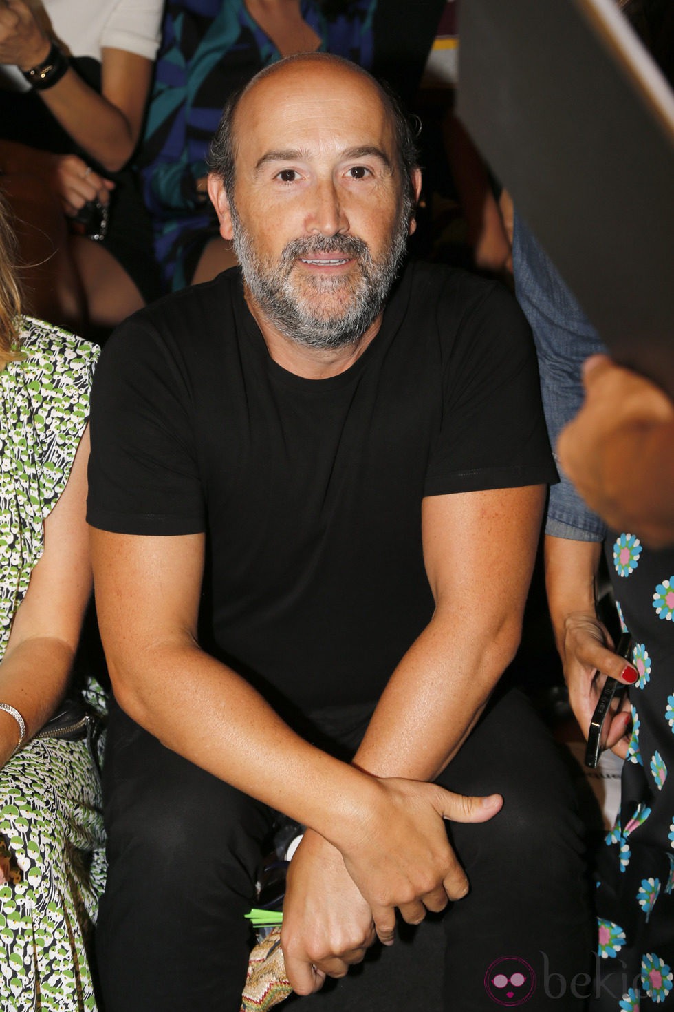 Javier Cámara en el desfile de Davidelfín en Madrid Fashion Week primavera/verano 2015