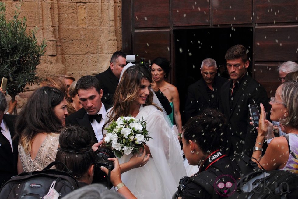 Elisabetta Canalis y Brian Perri recién casados