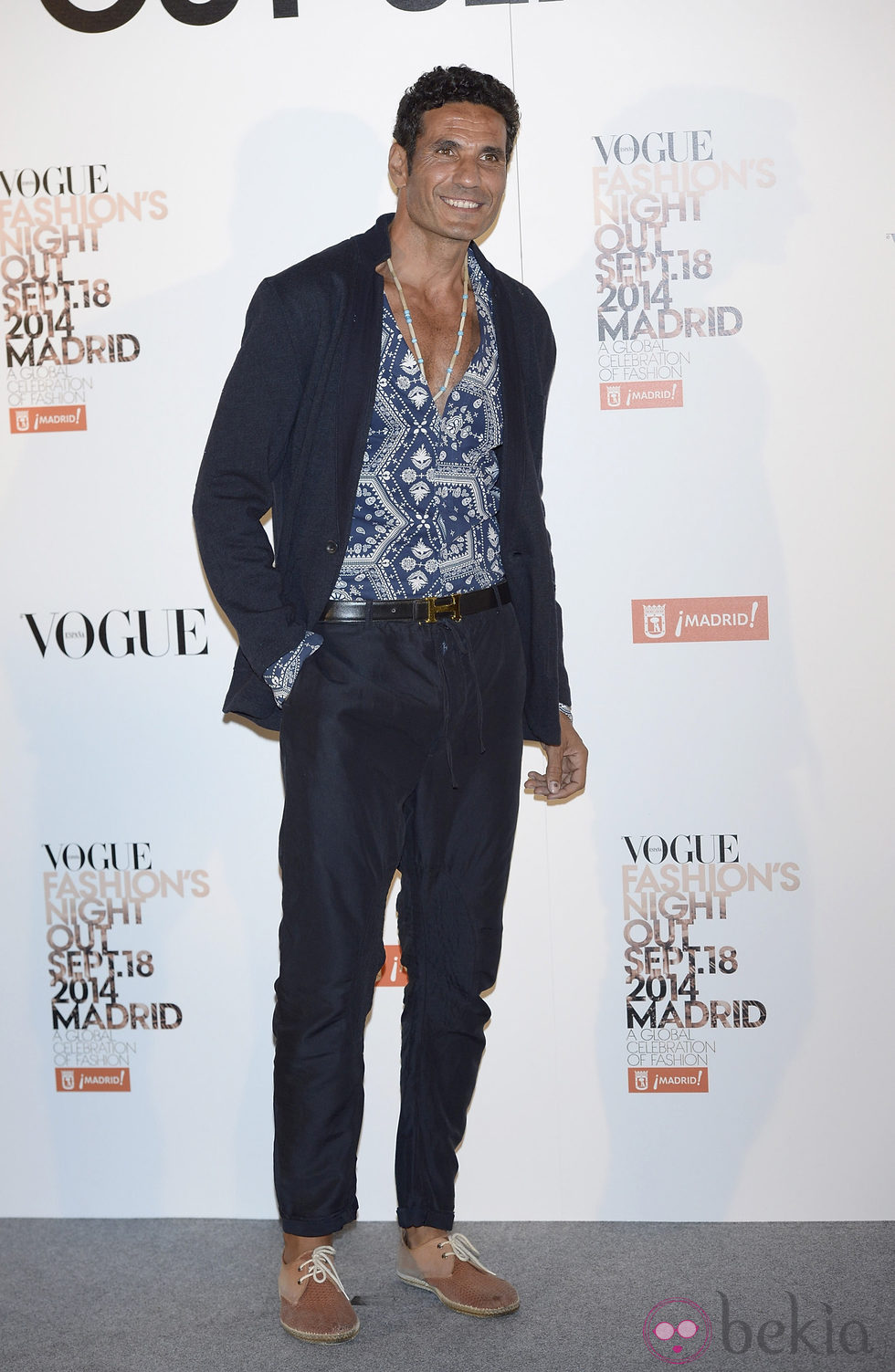 Óscar Higares en la Vogue Fashion's Night Out Madrid 2014