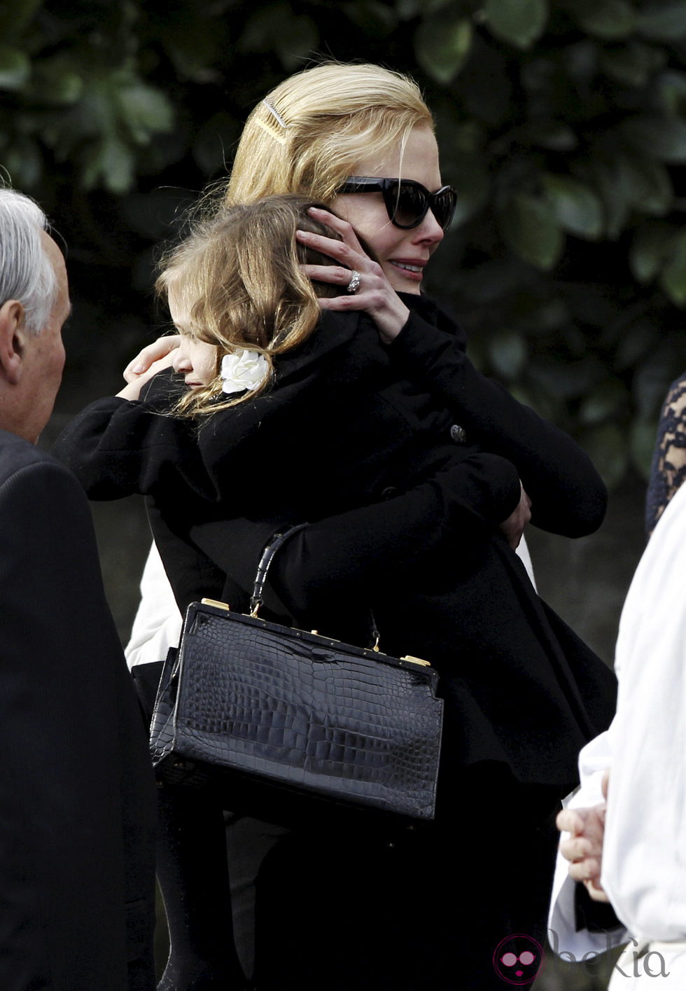 Nicole Kidman en el funeral de su padre