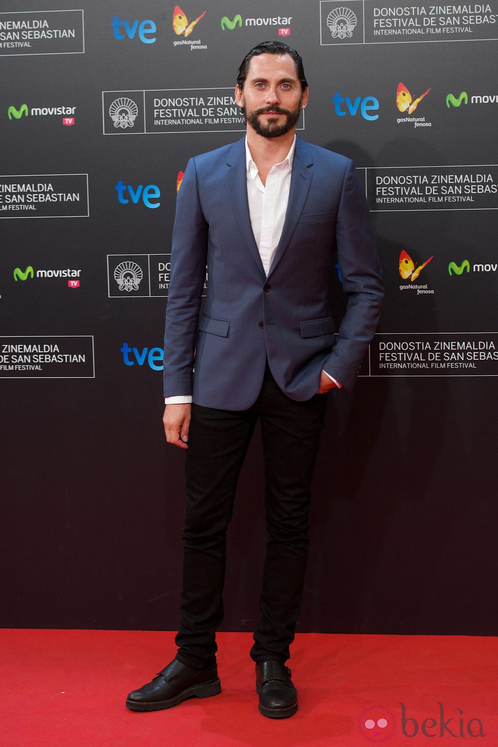 Paco León en la premiere de 'La isla mínima' en el Festival de San Sebastián 2014