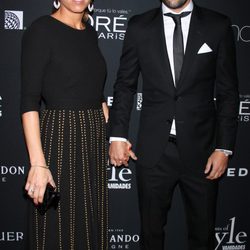 David Villa y Patricia González en la entrega de los Premios Vanidades 2014