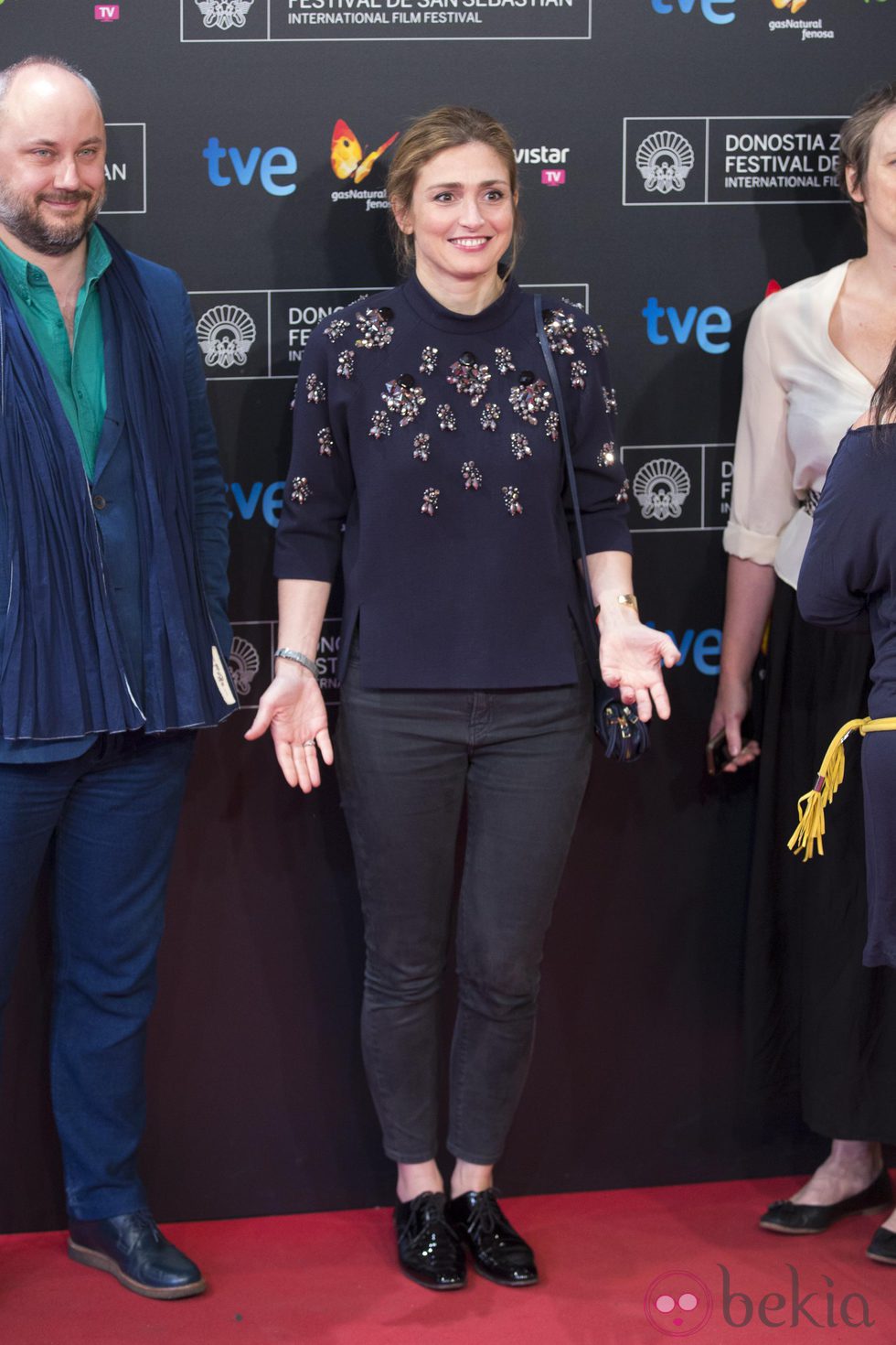 Julie Gayet presenta 'La voz en off' en el Festival de San Sebastián 2014