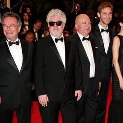Pedro Almodóvar en el estreno de 'Relatos Salvajes' en el Festival de Cannes 2014