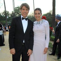 Manuel Díaz 'El Cordobés'  y su mujer Virginia Troconis en los Premios Escaparate de Sevilla