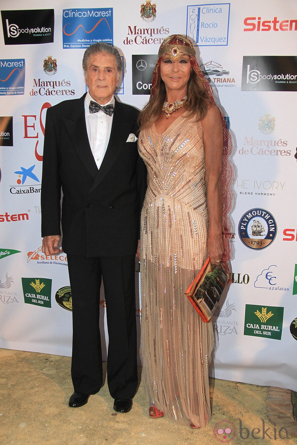 Jaime Ostos y María Ángeles Grajal en los Premios Escaparate de Sevilla