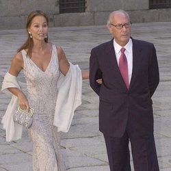 Isabel Preysler y Miguel Boyer en la boda de Ana Aznar y Alejandro Agag