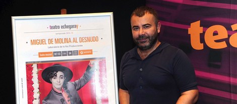 Jorge Javier Vázquez en la presentación de su obra teatral 'Miguel de Molina al desnudo'
