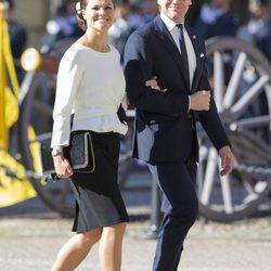 Victoria y Daniel de Suecia en la apertura del Parlamento 2014