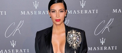 Kim Kardashian en una fiesta organizada en el marco de la Paris Fashion Week