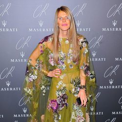 Anna Dello Russo en una fiesta organizada en el marco de la Paris Fashion Week