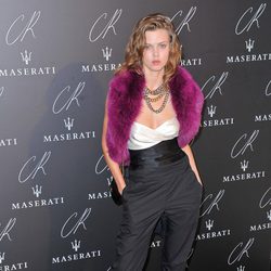 Lindsey Wixson en una fiesta organizada en el marco de la Paris Fashion Week